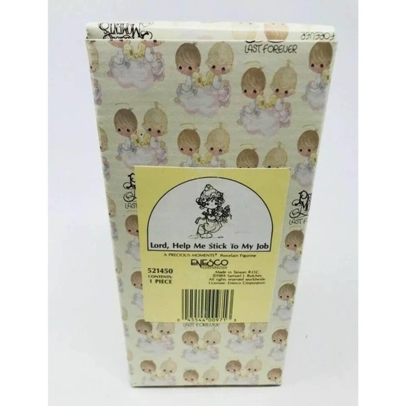 Precious Moments, Lord Help Me Stick To My Job-Collectible Figurine - Picture 4 of 4